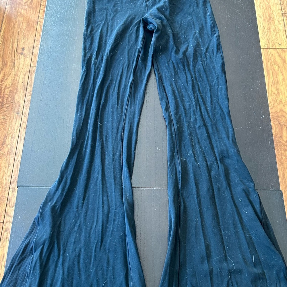 Aerie OFFLINE Black Flared Leggings